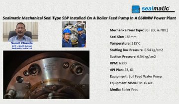 Sealmatic Mechanical Seal Type SBP Installed On A Boiler Feed Pump In A 660MW Power Plant